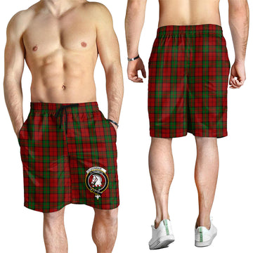 Dunbar Tartan Mens Shorts with Family Crest