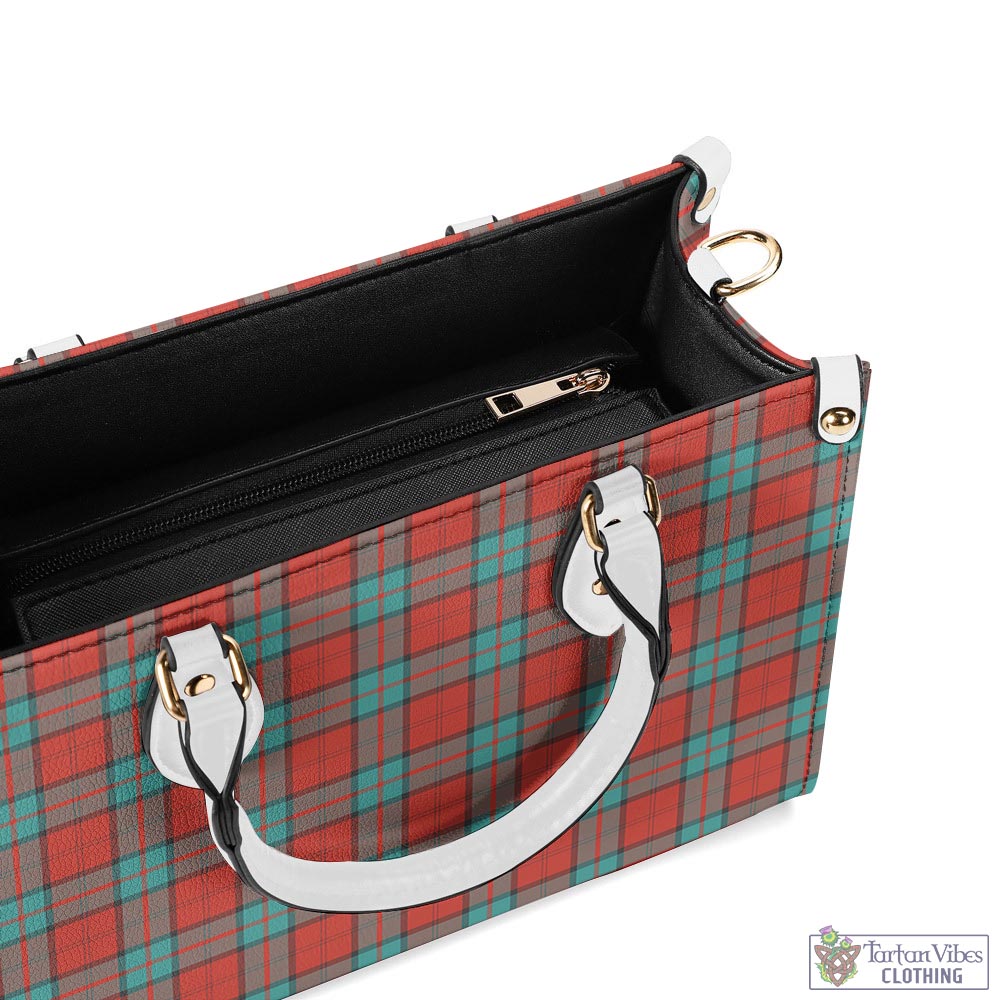 Tartan Vibes Clothing Dunbar Ancient Tartan Luxury Leather Handbags