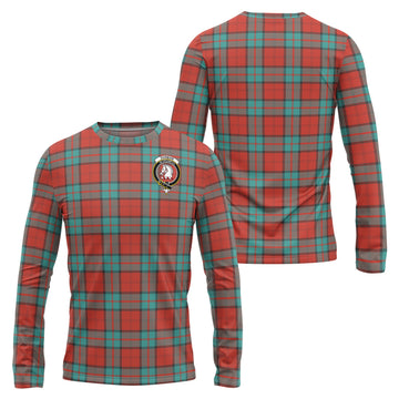 Dunbar Ancient Tartan Long Sleeve T-Shirt with Family Crest