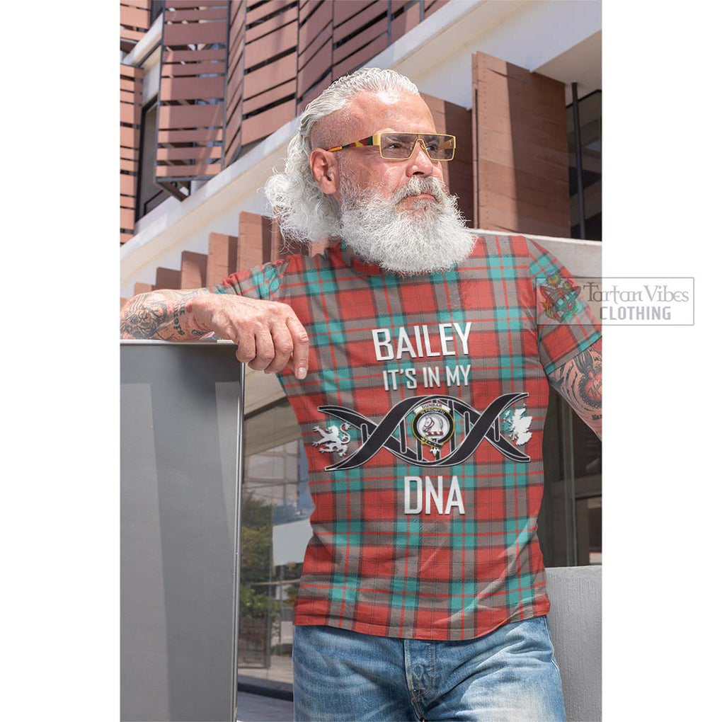 Tartan Vibes Clothing Dunbar Ancient Tartan Cotton T-shirt with Family Crest DNA In Me Style