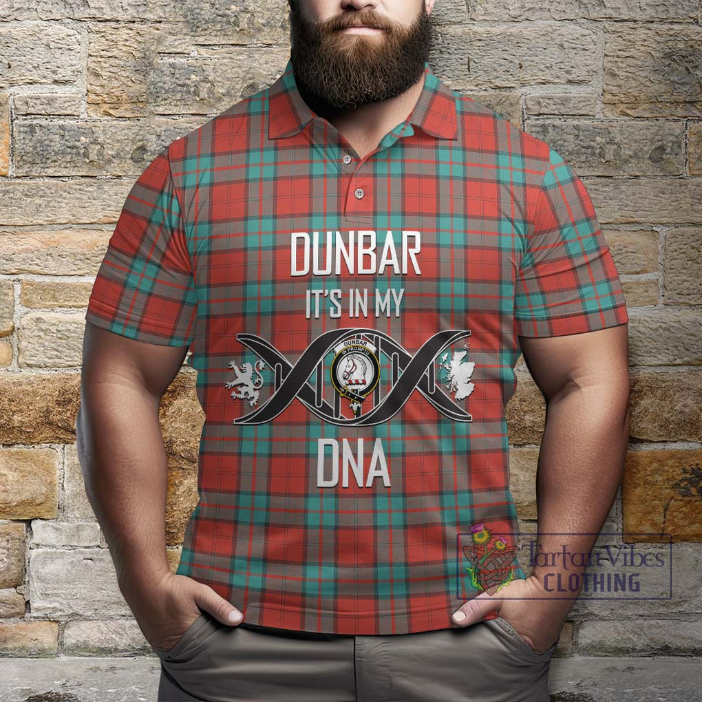 Dunbar Ancient Tartan Polo Shirt with Family Crest DNA In Me Style Kid - Tartanvibesclothing Shop