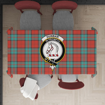 Dunbar Ancient Tartan Tablecloth with Family Crest