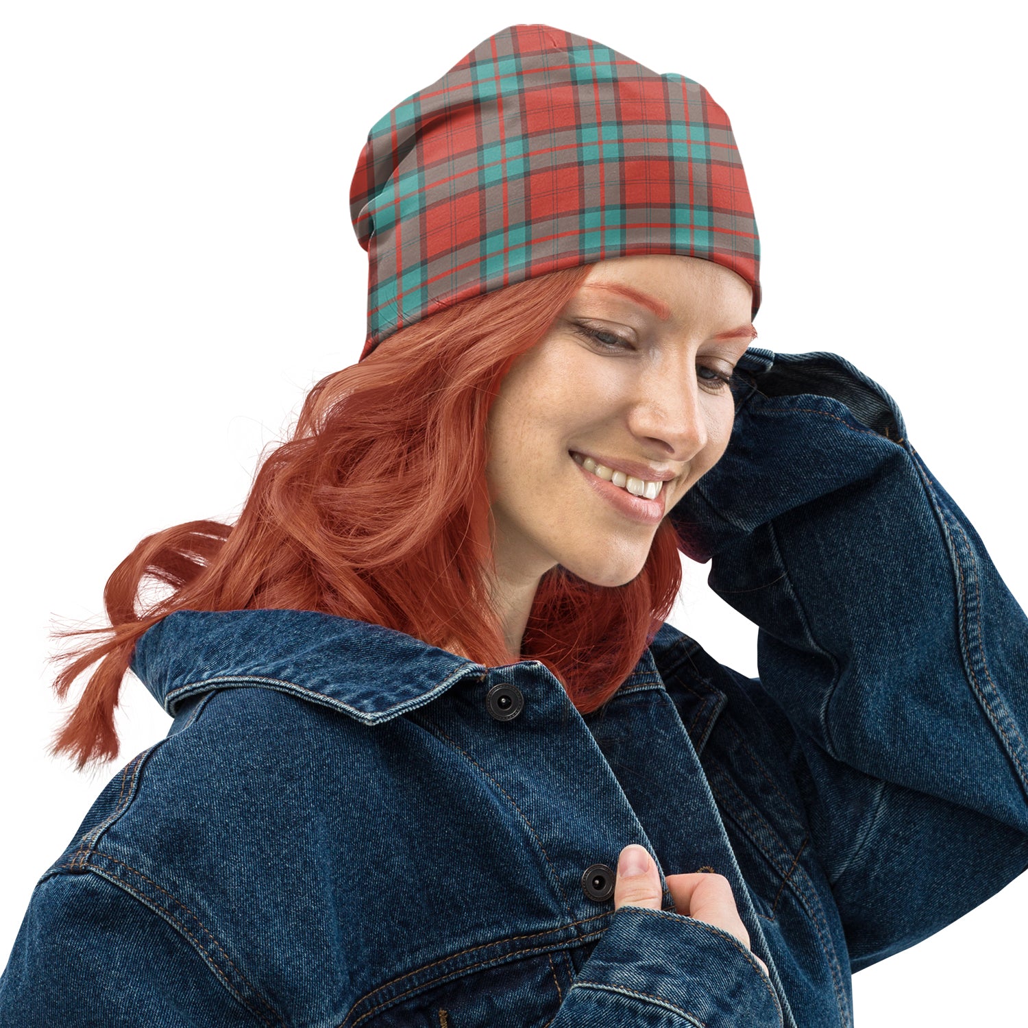 Dunbar Ancient Tartan Beanies Hat One Size 10.5*10.2 inches - Tartan Vibes Clothing