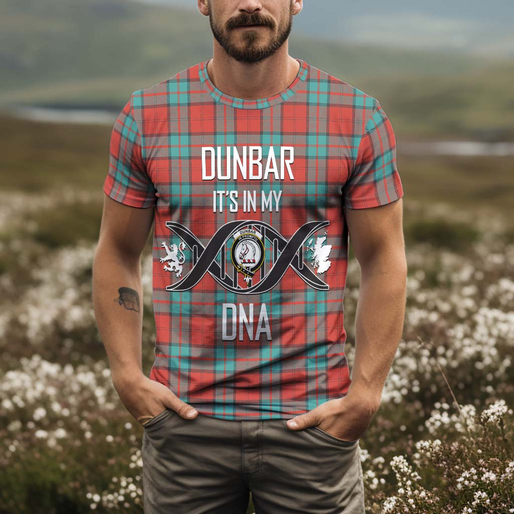 Dunbar Ancient Tartan T-Shirt with Family Crest DNA In Me Style Kid's Shirt - Tartan Vibes Clothing