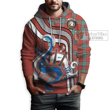 Dunbar Ancient Tartan Hoodie with Epic Bagpipe Style