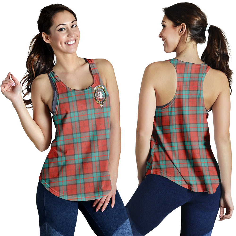 dunbar-ancient-tartan-women-racerback-tanks-with-family-crest