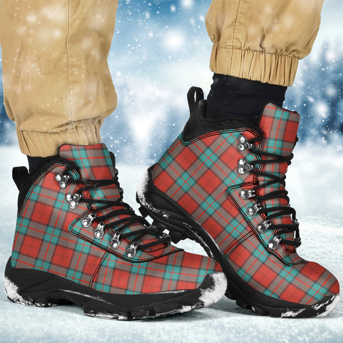 Dunbar Ancient Tartan Alpine Boots - Tartanvibesclothing