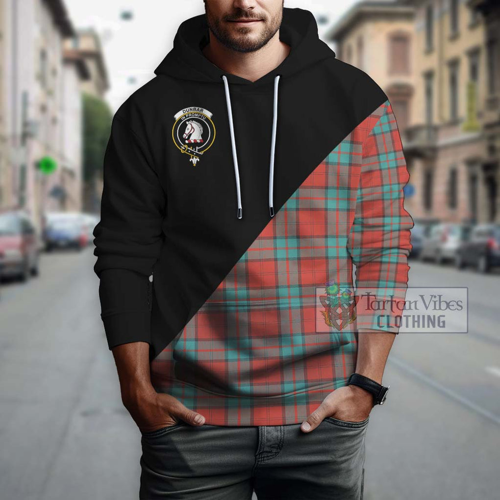 Dunbar Ancient Tartan Hoodie with Family Crest and Military Logo Style - Tartanvibesclothing Shop