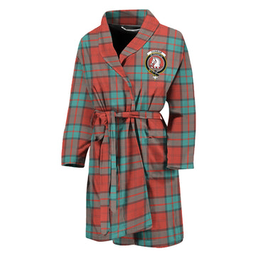 Dunbar Ancient Tartan Bathrobe with Family Crest