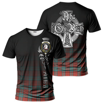 Dunbar Ancient Tartan T-Shirt Featuring Alba Gu Brath Family Crest Celtic Inspired