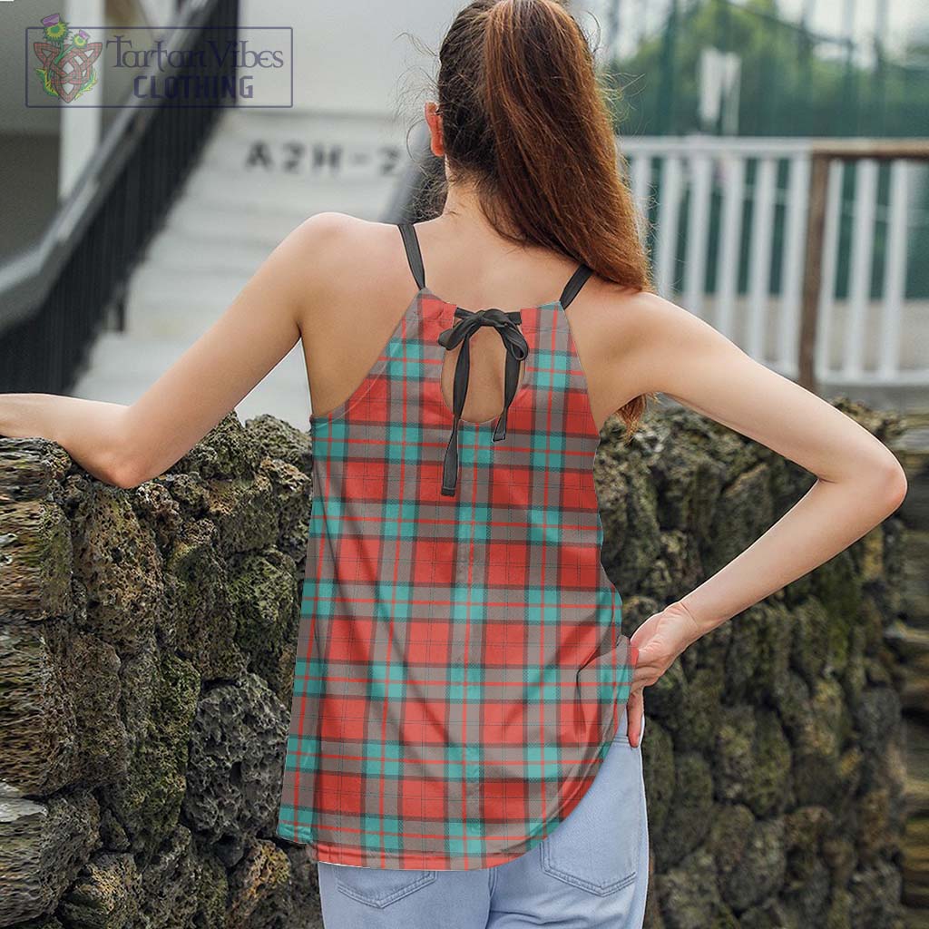 Tartan Vibes Clothing Dunbar Ancient Tartan Loose Halter Neck Camisole