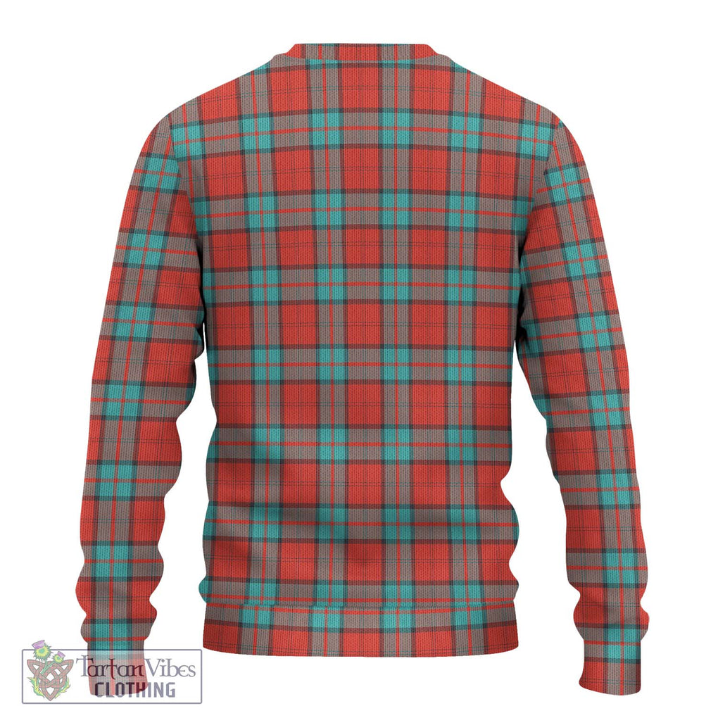 Dunbar Ancient Tartan Knitted Sweater with Family Crest DNA In Me Style - Tartanvibesclothing Shop