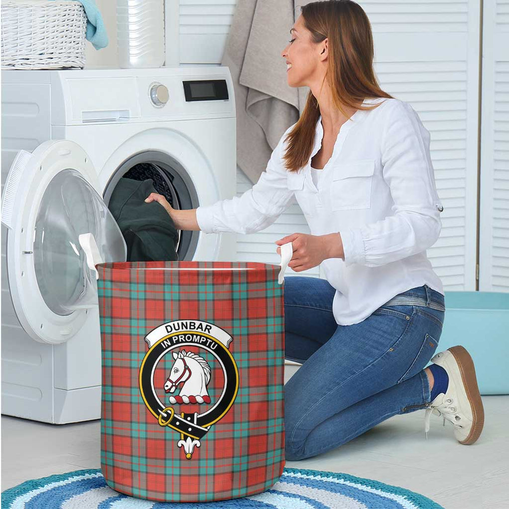 Dunbar Ancient Tartan Laundry Basket with Family Crest - Tartanvibesclothing Shop