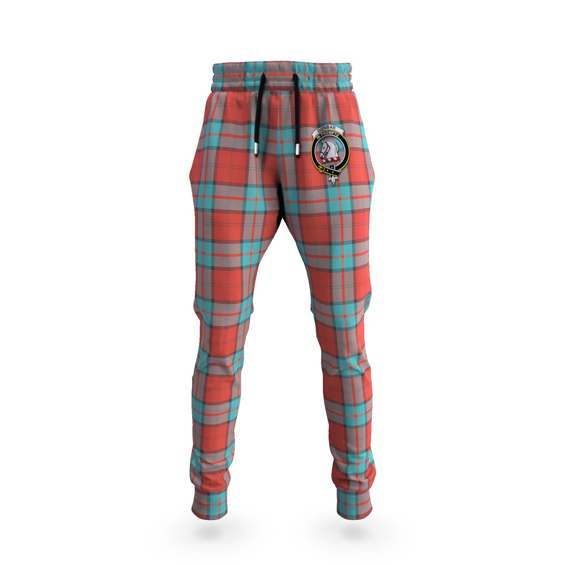 Dunbar Ancient Tartan Joggers Pants with Family Crest 5XL - Tartan Vibes Clothing