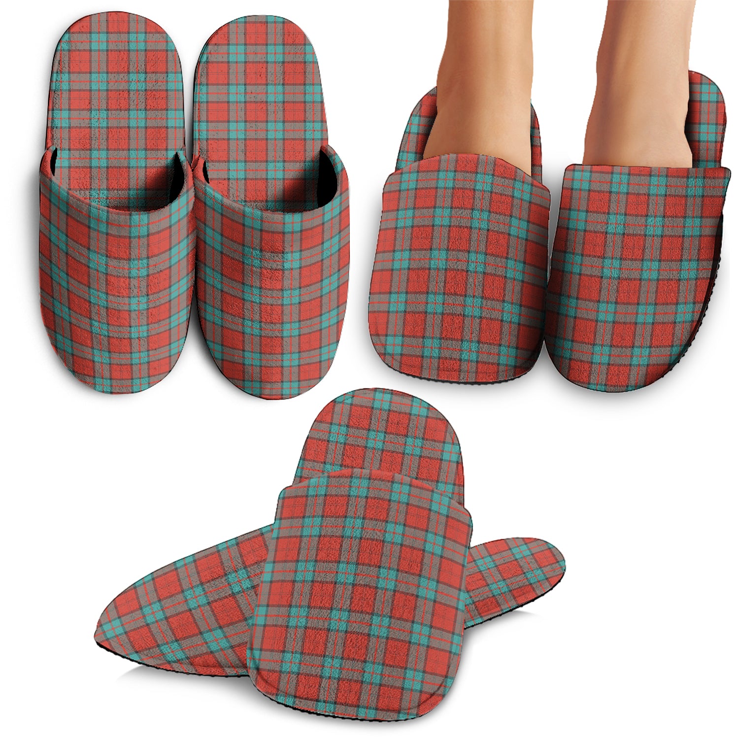 Dunbar Ancient Tartan Home Slippers - Tartanvibesclothing