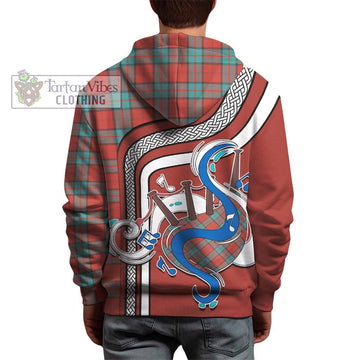 Dunbar Ancient Tartan Hoodie with Epic Bagpipe Style