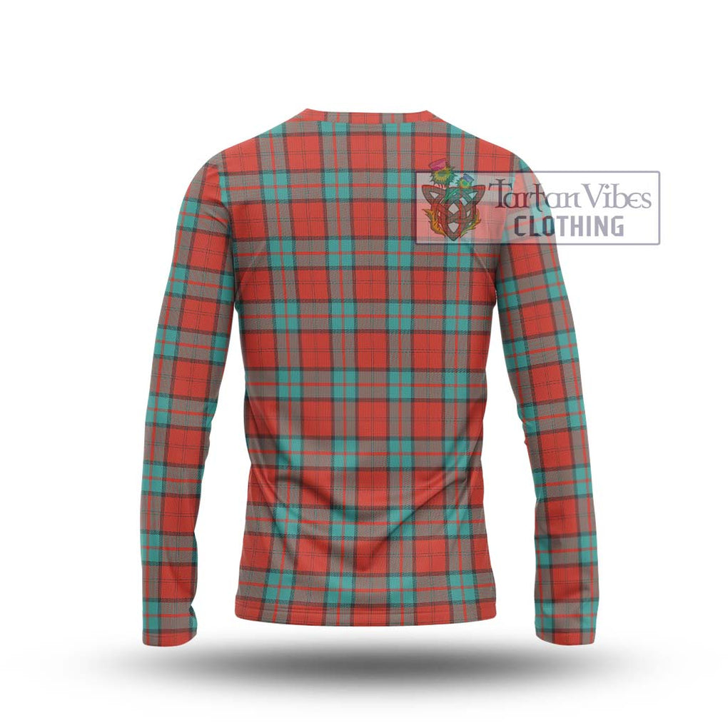 Dunbar Ancient Tartan Long Sleeve T-Shirt with Family Crest DNA In Me Style - Tartanvibesclothing Shop