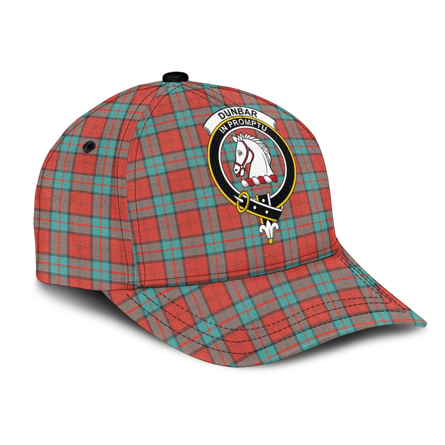 Dunbar Ancient Tartan Classic Cap with Family Crest - Tartan Vibes Clothing