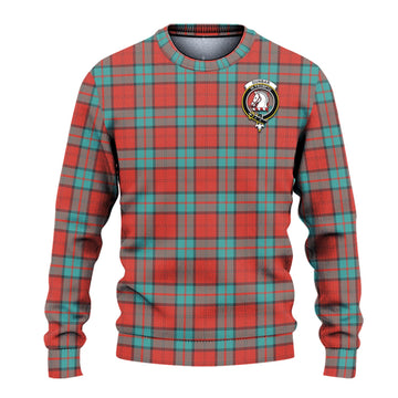 Dunbar Ancient Tartan Ugly Sweater with Family Crest