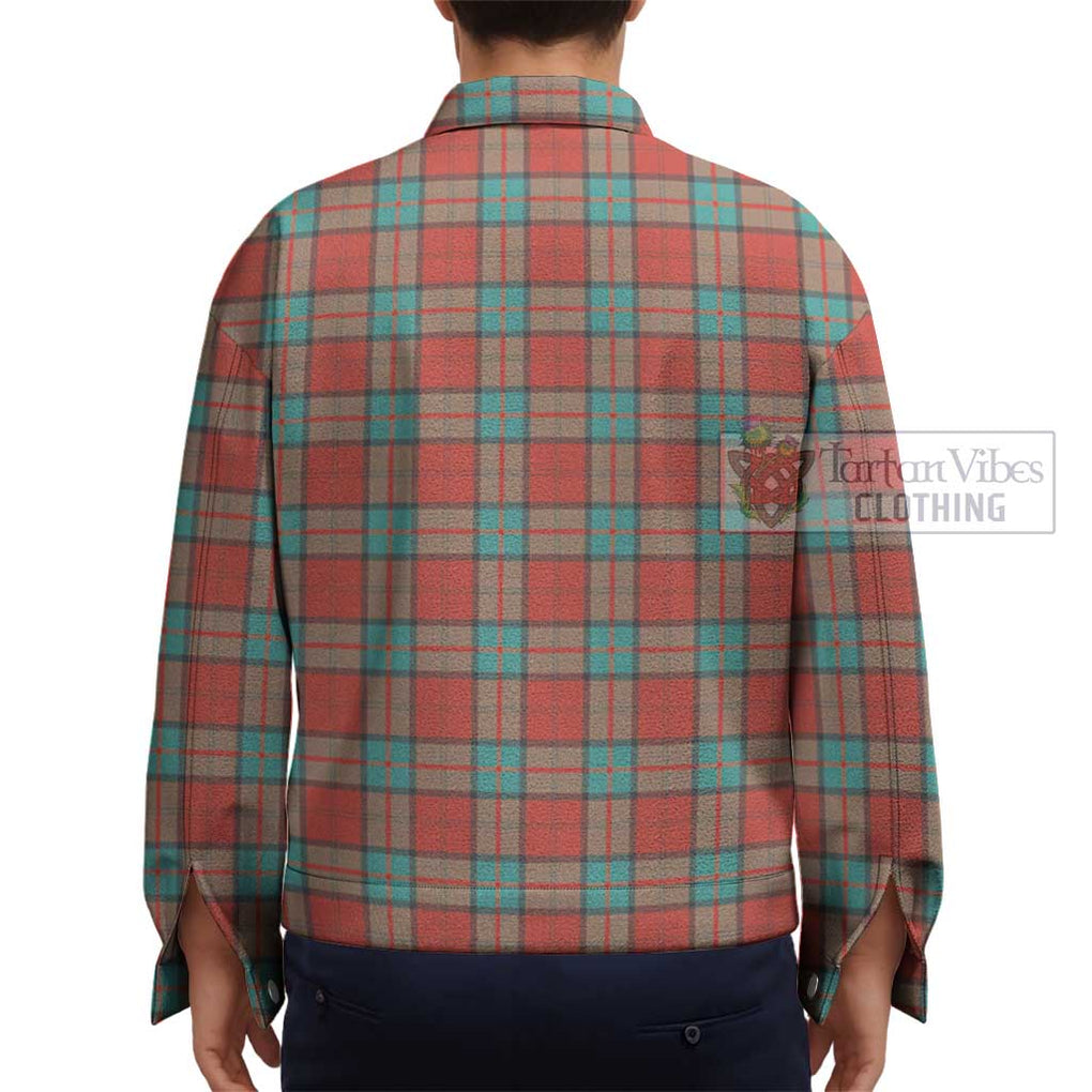 Dunbar Ancient Tartan Unisex Lapel Cotton Jacket - Tartan Vibes Clothing