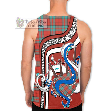 Dunbar Ancient Tartan Men's Tank Top with Epic Bagpipe Style