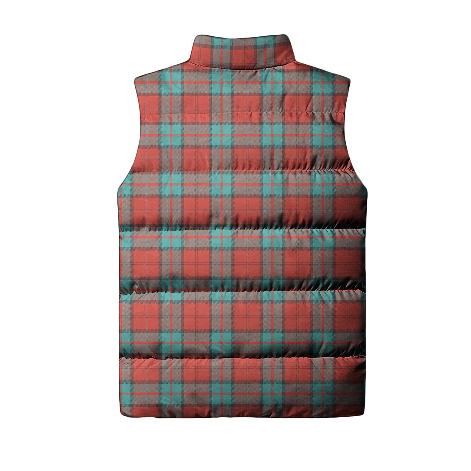 Dunbar Ancient Tartan Sleeveless Puffer Jacket with Family Crest - Tartanvibesclothing