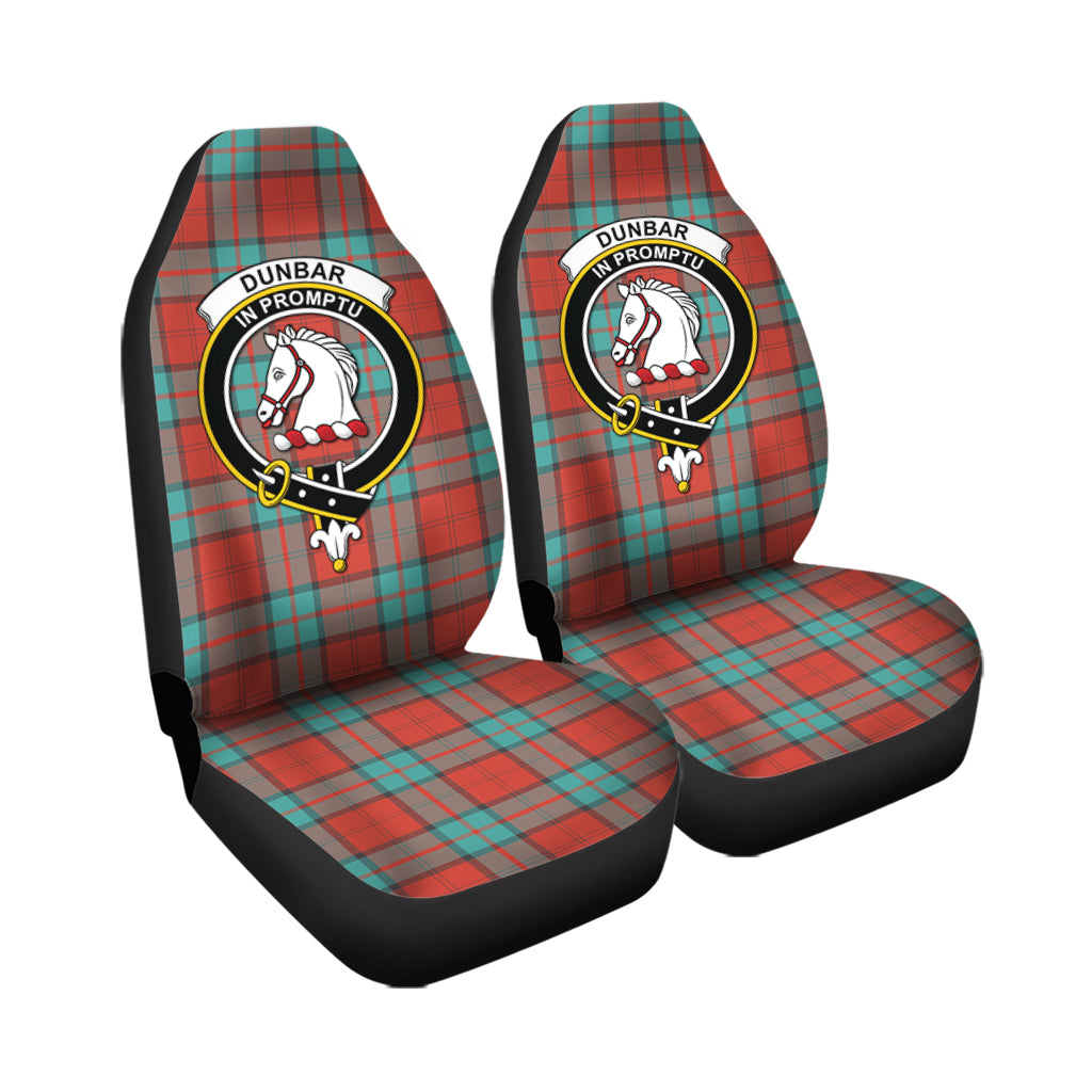 Dunbar Ancient Tartan Car Seat Cover with Family Crest - Tartanvibesclothing