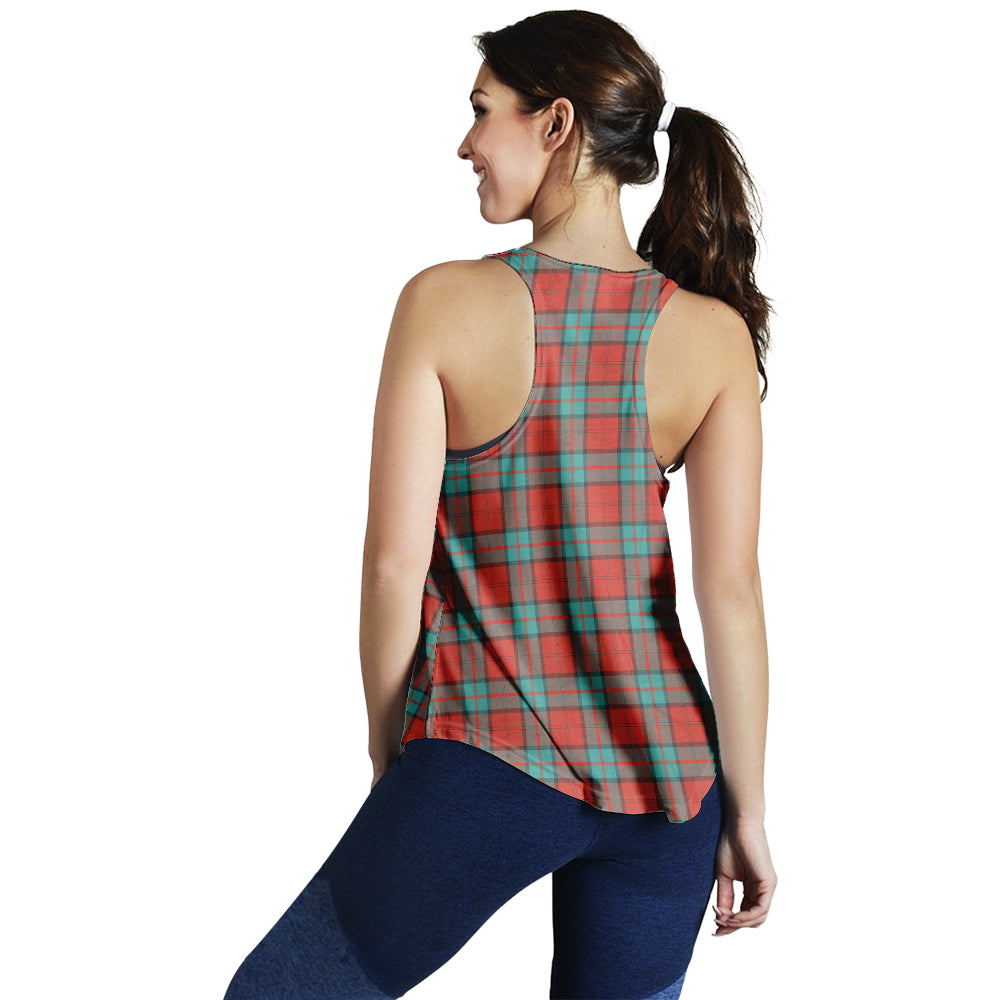 dunbar-ancient-tartan-women-racerback-tanks-with-family-crest