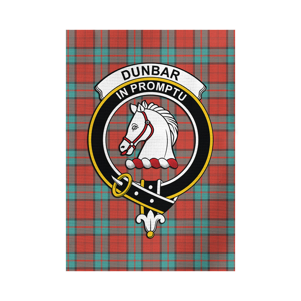 Dunbar Ancient Tartan Flag with Family Crest - Tartan Vibes Clothing