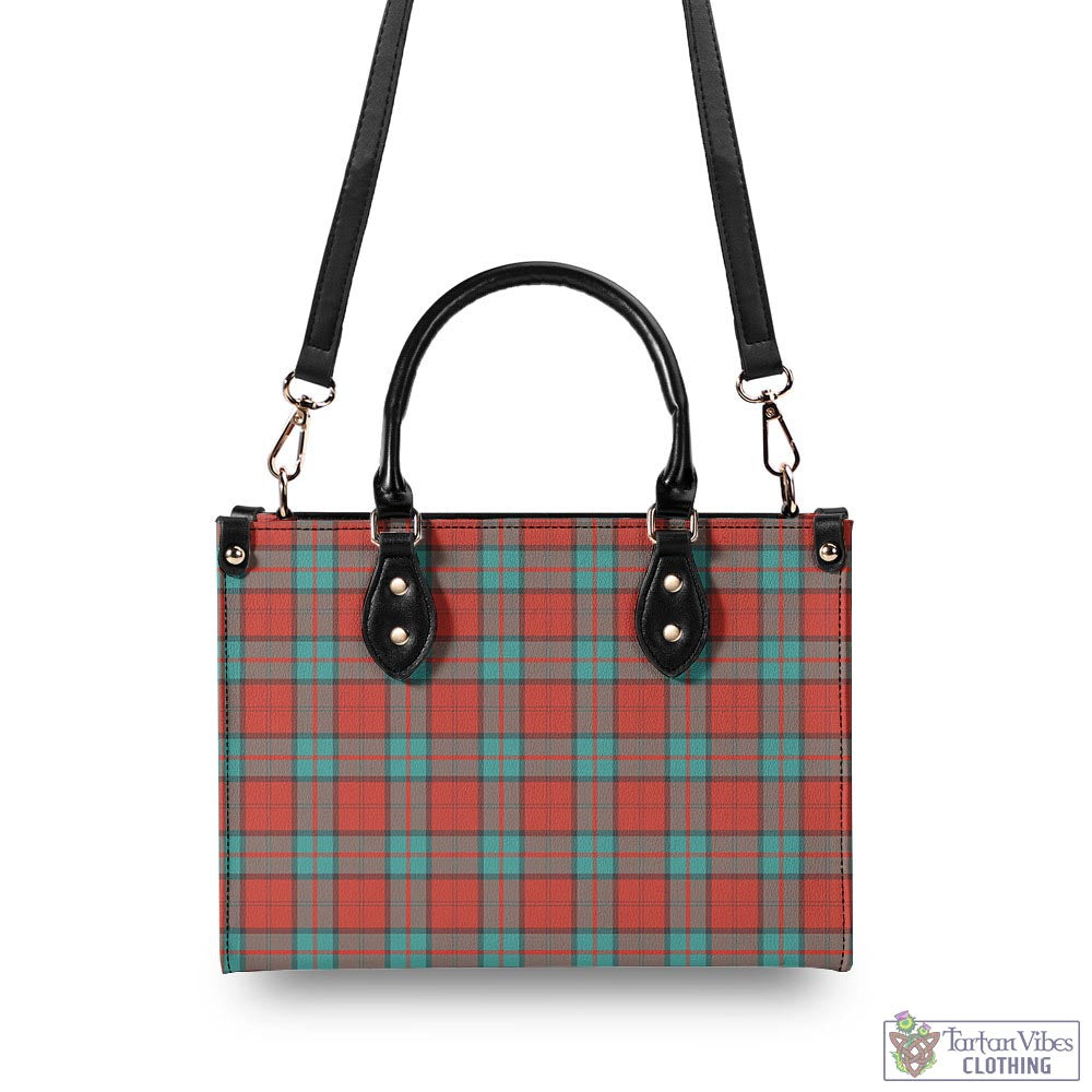 Tartan Vibes Clothing Dunbar Ancient Tartan Luxury Leather Handbags