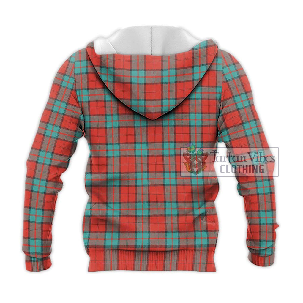 Dunbar Ancient Tartan Knitted Hoodie with Family Crest DNA In Me Style - Tartanvibesclothing Shop