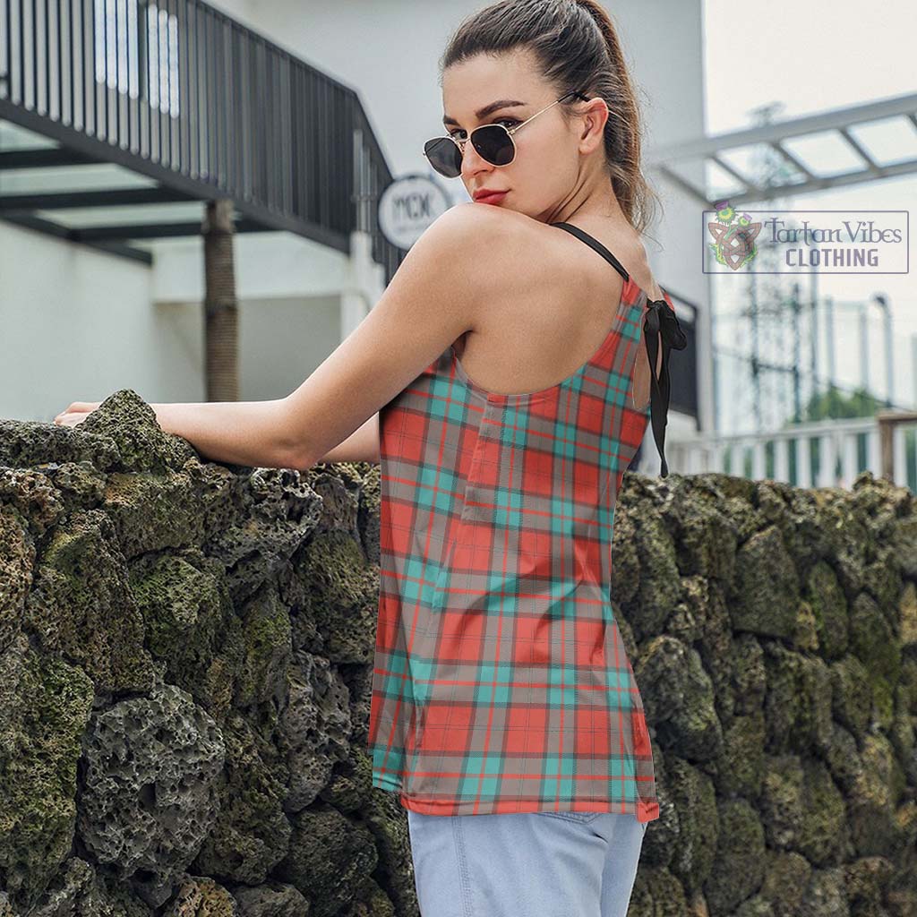 Tartan Vibes Clothing Dunbar Ancient Tartan Loose Halter Neck Camisole