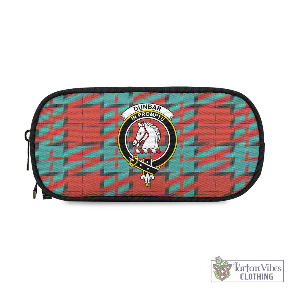 Tartan Vibes Clothing Dunbar Ancient Tartan Pen and Pencil Case with Family Crest