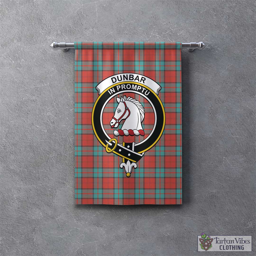 Tartan Vibes Clothing Dunbar Ancient Tartan Gonfalon, Tartan Banner with Family Crest