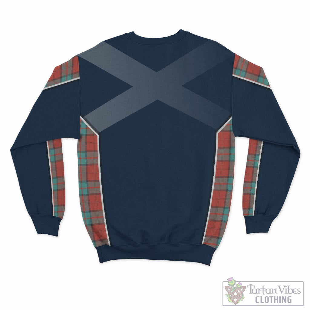 Tartan Vibes Clothing Dunbar Ancient Tartan Sweater with Family Crest and Lion Rampant Vibes Sport Style