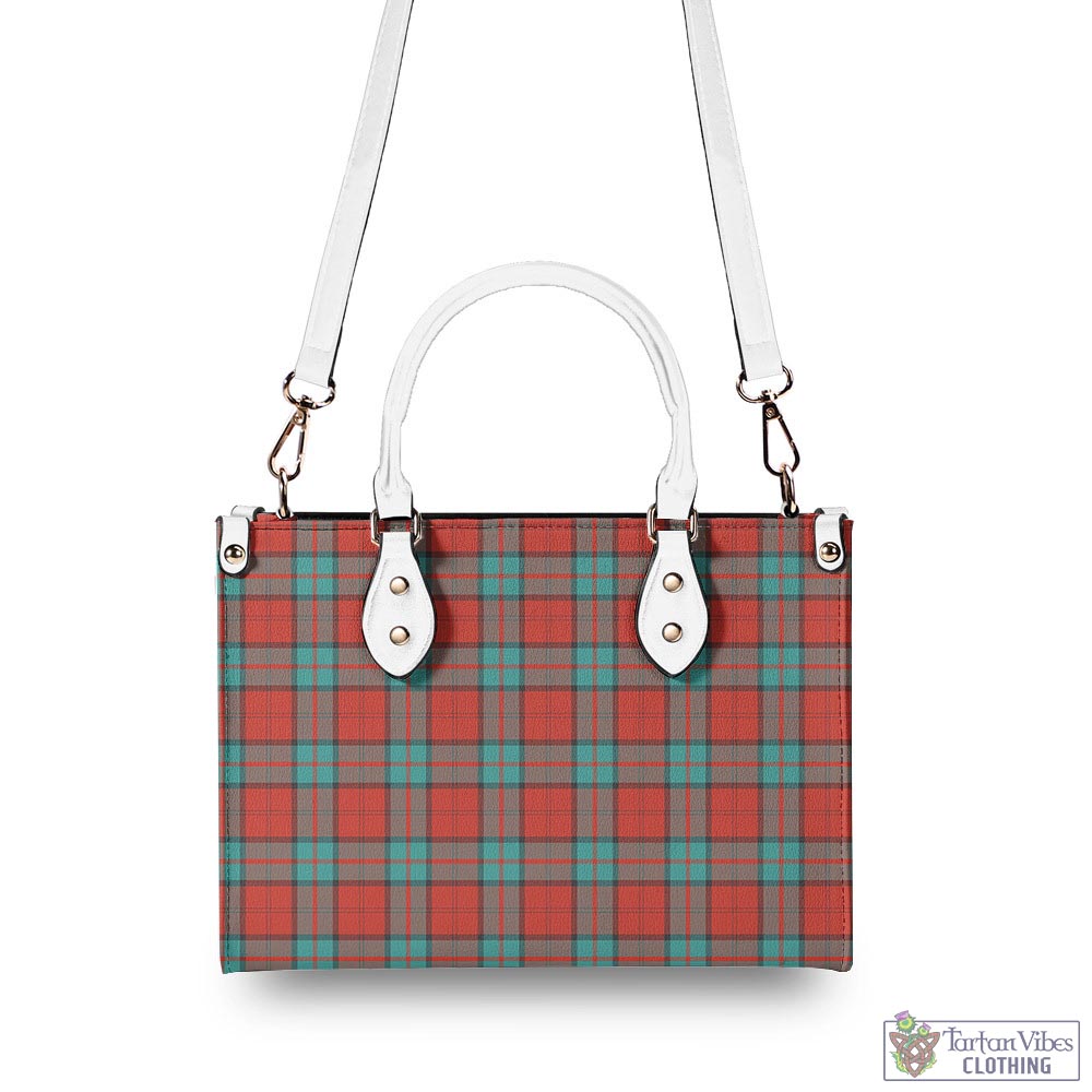 Tartan Vibes Clothing Dunbar Ancient Tartan Luxury Leather Handbags