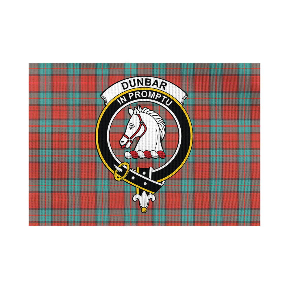 Dunbar Ancient Tartan Flag with Family Crest - Tartan Vibes Clothing