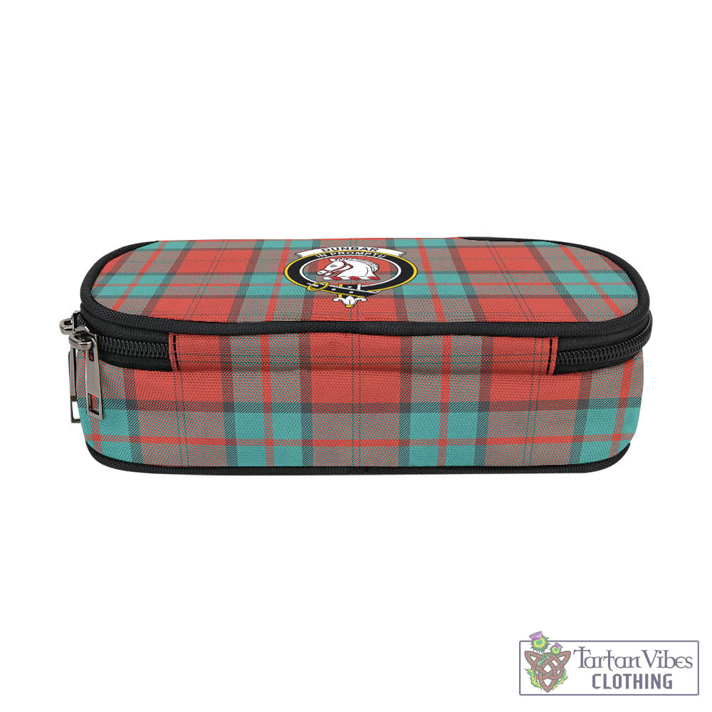 Tartan Vibes Clothing Dunbar Ancient Tartan Pen and Pencil Case with Family Crest