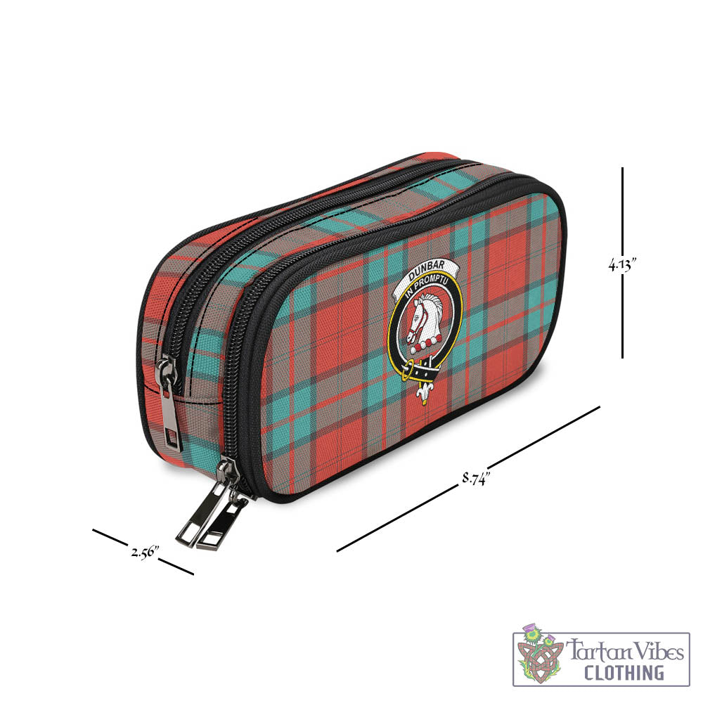 Tartan Vibes Clothing Dunbar Ancient Tartan Pen and Pencil Case with Family Crest