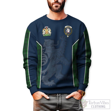 Dunbar Hunting Tartan Sweater with Family Crest and Lion Rampant Vibes Sport Style