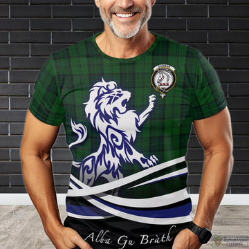 Dunbar Hunting Tartan T-Shirt with Alba Gu Brath Regal Lion Emblem