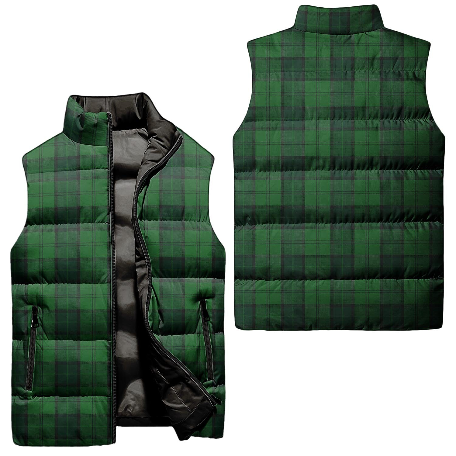 Dunbar Hunting Tartan Sleeveless Puffer Jacket Unisex - Tartanvibesclothing