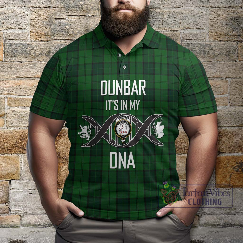 Dunbar Hunting Tartan Polo Shirt with Family Crest DNA In Me Style Kid - Tartanvibesclothing Shop