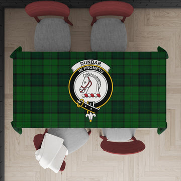 Dunbar Hunting Tartan Tablecloth with Family Crest