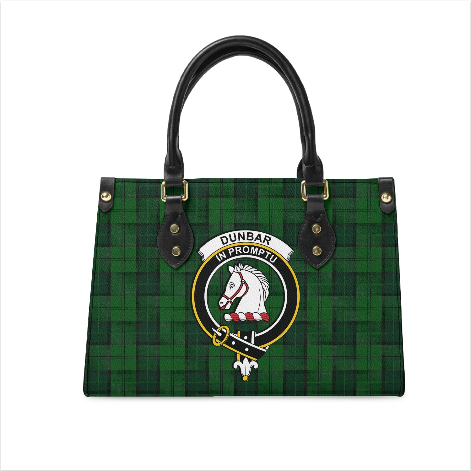 dunbar-hunting-tartan-leather-bag-with-family-crest