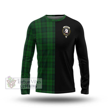 Dunbar Hunting Tartan Long Sleeve T-Shirt with Family Crest and Half Of Me Style