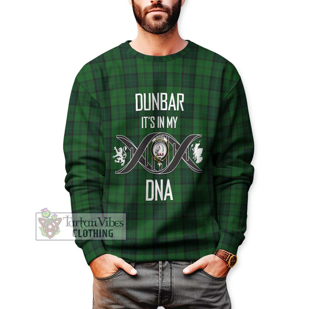 Dunbar Hunting Tartan Sweatshirt with Family Crest DNA In Me Style Unisex - Tartanvibesclothing Shop