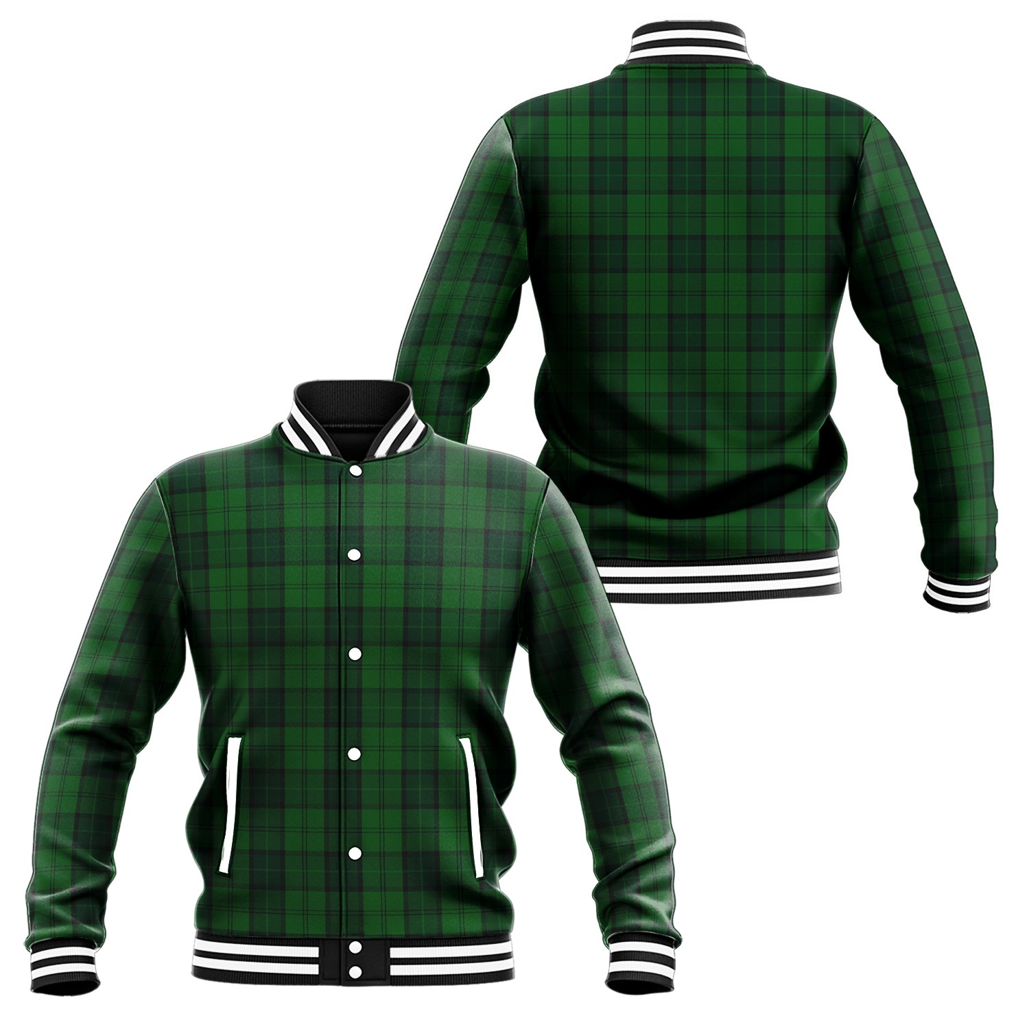 Dunbar Hunting Tartan Baseball Jacket Unisex - Tartan Vibes Clothing