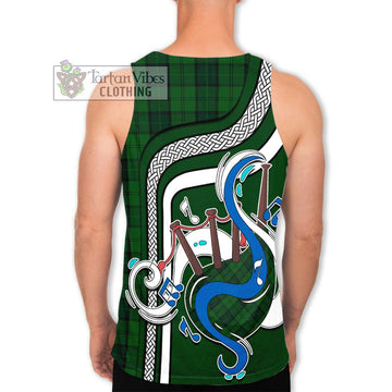 Dunbar Hunting Tartan Men's Tank Top with Epic Bagpipe Style