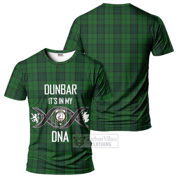 Dunbar Hunting Tartan T-Shirt with Family Crest DNA In Me Style